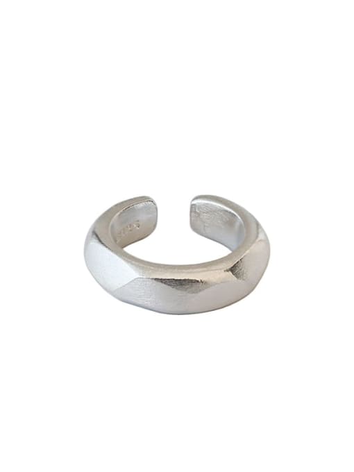 DAKA 925 Sterling Silver  Minimalist Irregular uneven surface without pierced  Clip Earring [Single] 0
